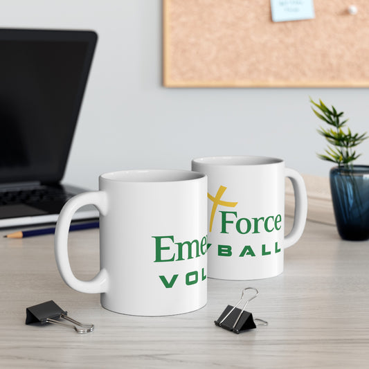 Emerald Force Volleyball Ceramic Mug, (11oz, 15oz)