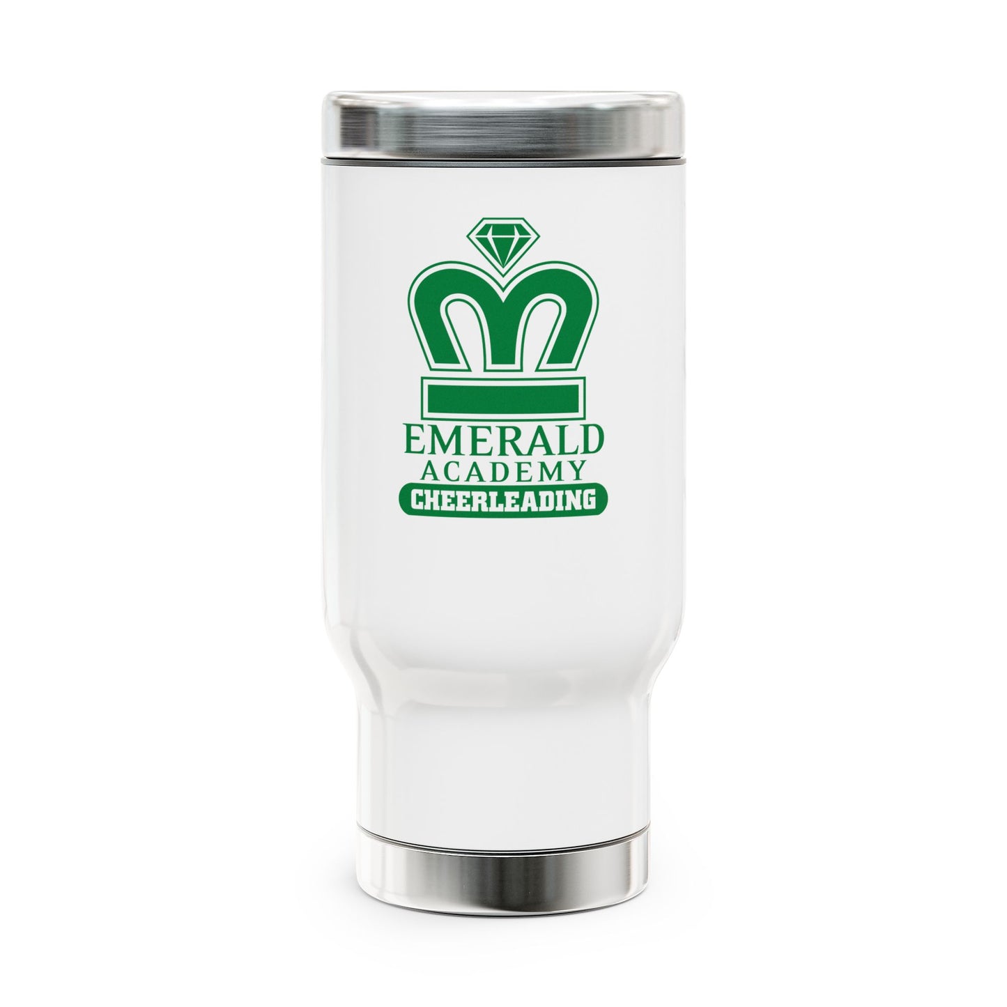 EA Cheer Stainless Steel Travel Mug with Handle, 14oz