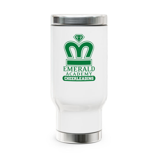 EA Cheer Stainless Steel Travel Mug with Handle, 14oz