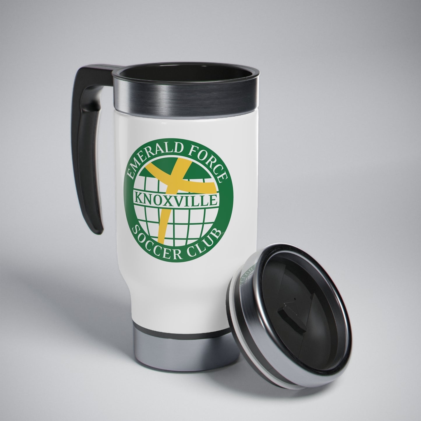 Emerald Force SC Stainless Steel Travel Mug with Handle, 14oz