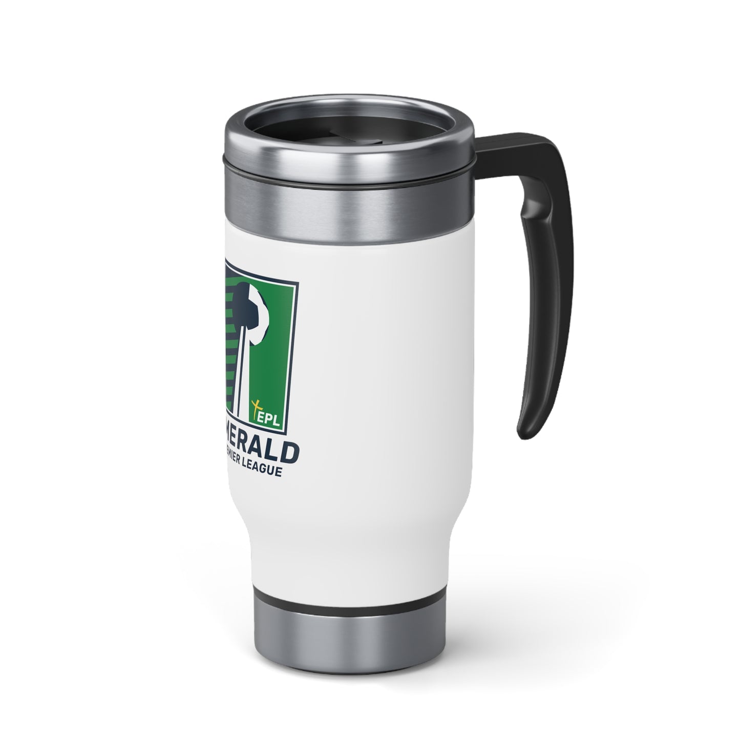 EPL Stainless Steel Travel Mug with Handle, 14oz