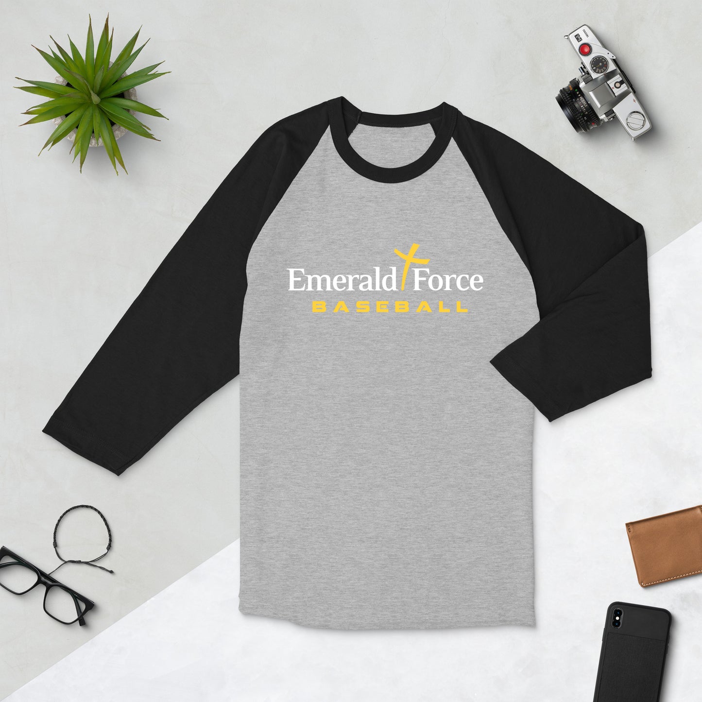 EF Baseball Adult 3/4 sleeve raglan shirt